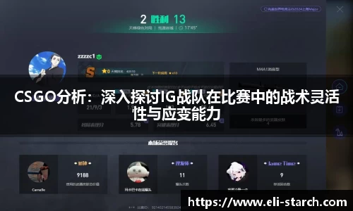 CSGO分析：深入探讨IG战队在比赛中的战术灵活性与应变能力