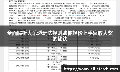 全面解析大乐透玩法规则助你轻松上手赢取大奖的秘诀